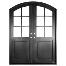 Load image into Gallery viewer, PINKYS Getty Black Double Arch Iron Doors