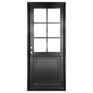 PINKYS Getty Black Single Flat Iron Doors