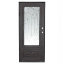 Load image into Gallery viewer, PINKYS Golden Gate Black Iron Single Flat Door