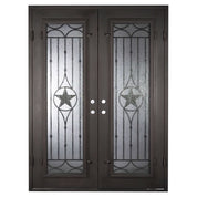 Lone Star thermally broken flat top door in bronze finish.