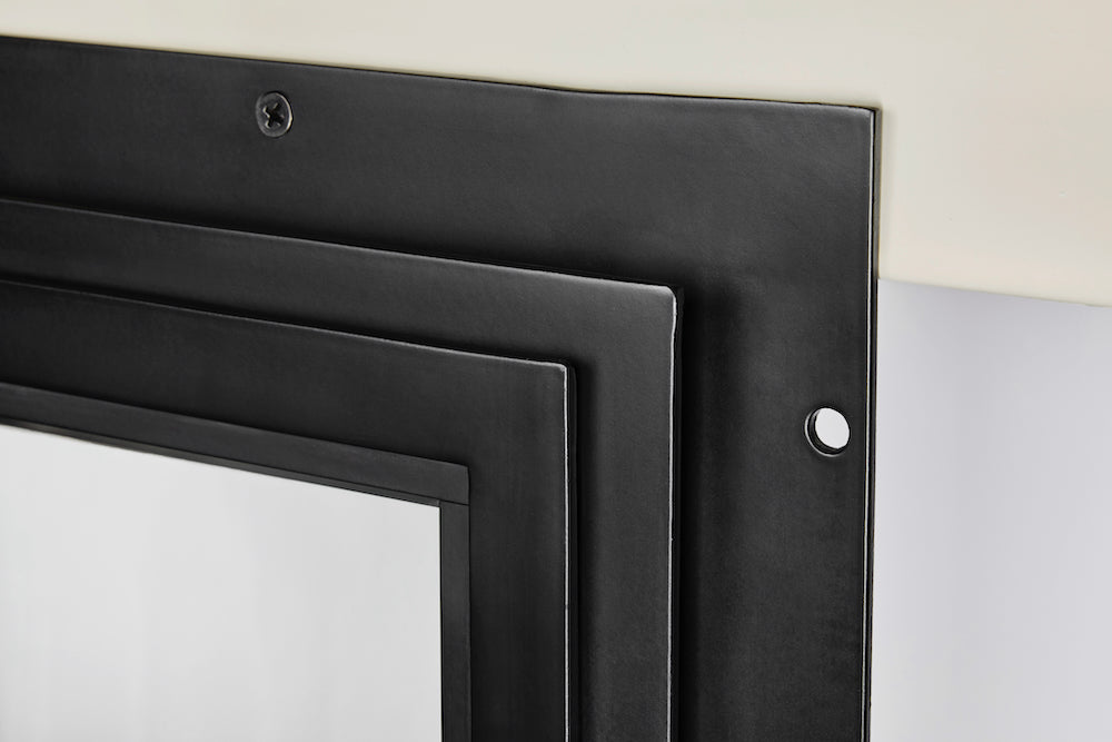 Macro photo of window nailer fin