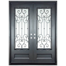 Load image into Gallery viewer, PINKYS New York Black Exterior Double Flat Doors