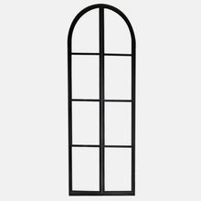 Load image into Gallery viewer, PINKYS Air Pantry Double Full Arch steel interior door with simple horizontal bars results in the perfect combination of classic and contemporary used as entry doors, patio and french doors, back or side steel doors, and even as steel room dividers.