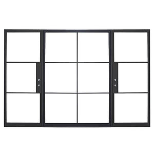 PINKYS Air 4 Dual Single black steel door with Panel Flat