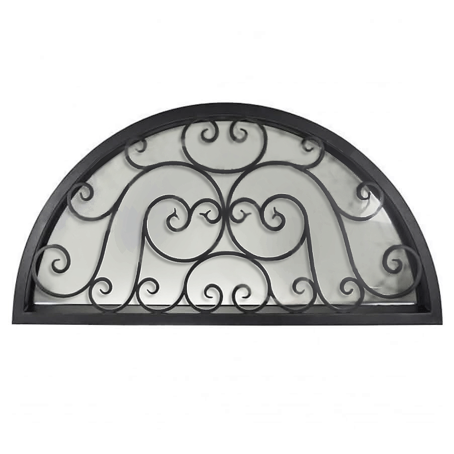 Beverly full arch top steel window with curved architectural design