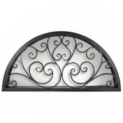 Golden Gate ornate iron transom full arch top window