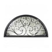 PINKYS Golden Gate Full Arch Black Steel Transom