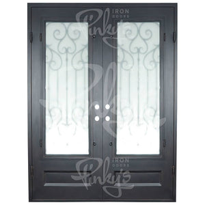 PINKYS New York Black Exterior Double Flat Doors