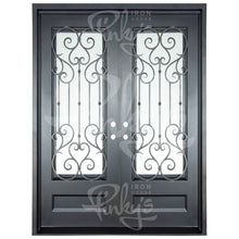 Load image into Gallery viewer, PINKYS New York Black Exterior Double Flat Doors