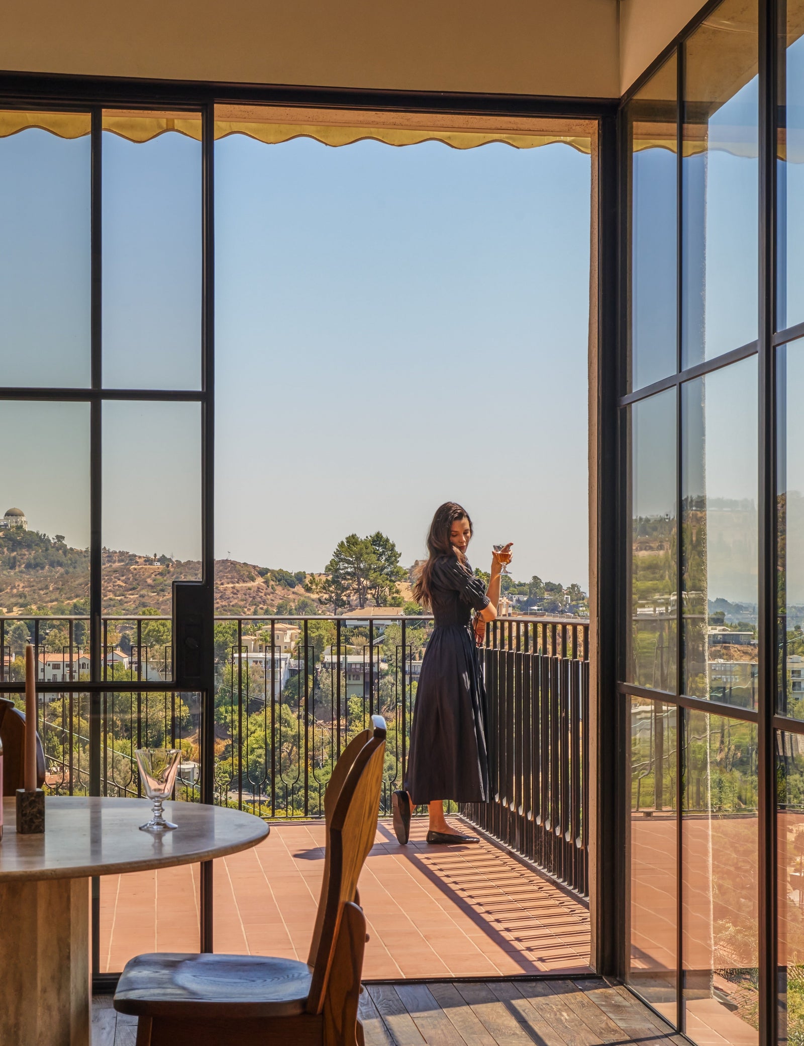 Air 5 exterior sliding steel door system with narrow sightlines and glass