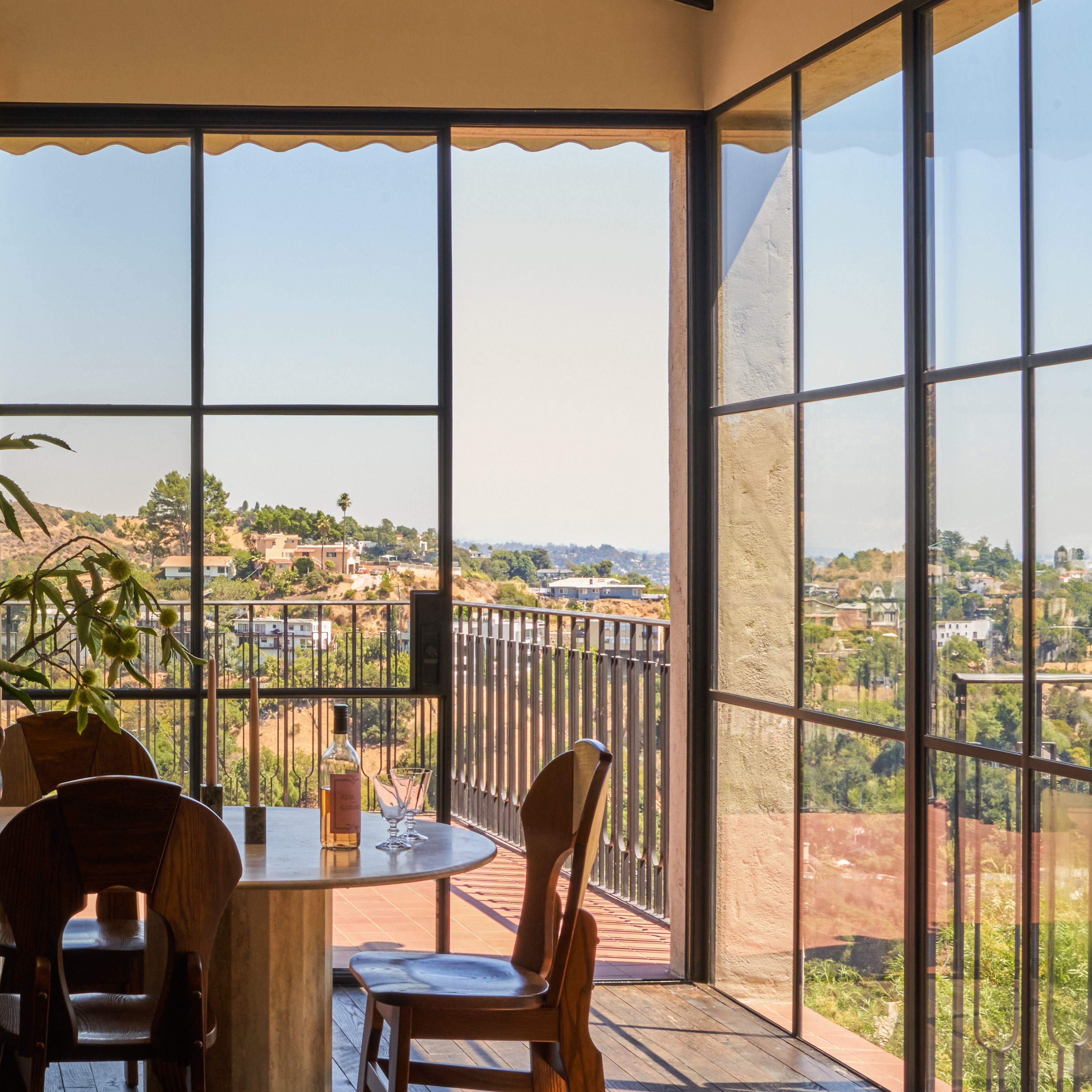 contemporary steel pocket slider door
