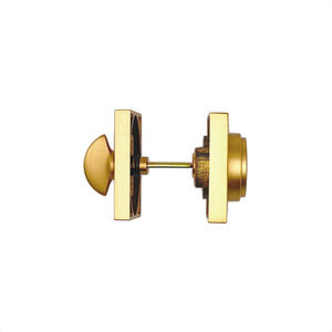 Pinkys Deadbolt in Brass Side view