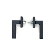 PINKYS passage lever in black finish with modern style for interior metal door.