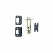 PINKYS passage lever on square escutcheon for interior metal door in black.