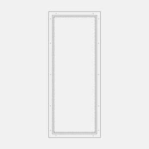 PINKYS Air Lite Single Rectangle Fixed Steel Window