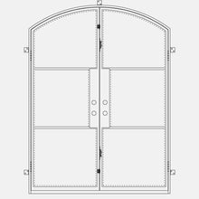 Load image into Gallery viewer, PINKYS Air 4 Black Double Arch Steel Door