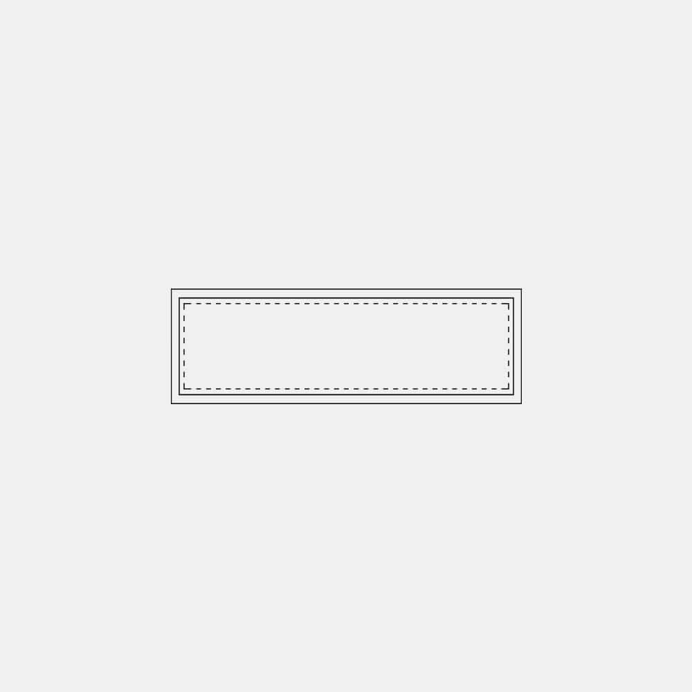 Fixed flat top steel window 42x12 with slim profile and clear panel