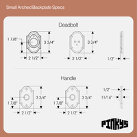 patio door lock and handle with curved shape