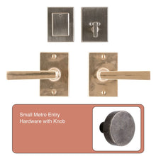Load image into Gallery viewer, Small Metro Entry Hardware with Knob | Made to Order
