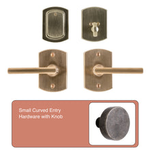 Load image into Gallery viewer, Small Curved Entry Rocky Mountain Hardware with Knob