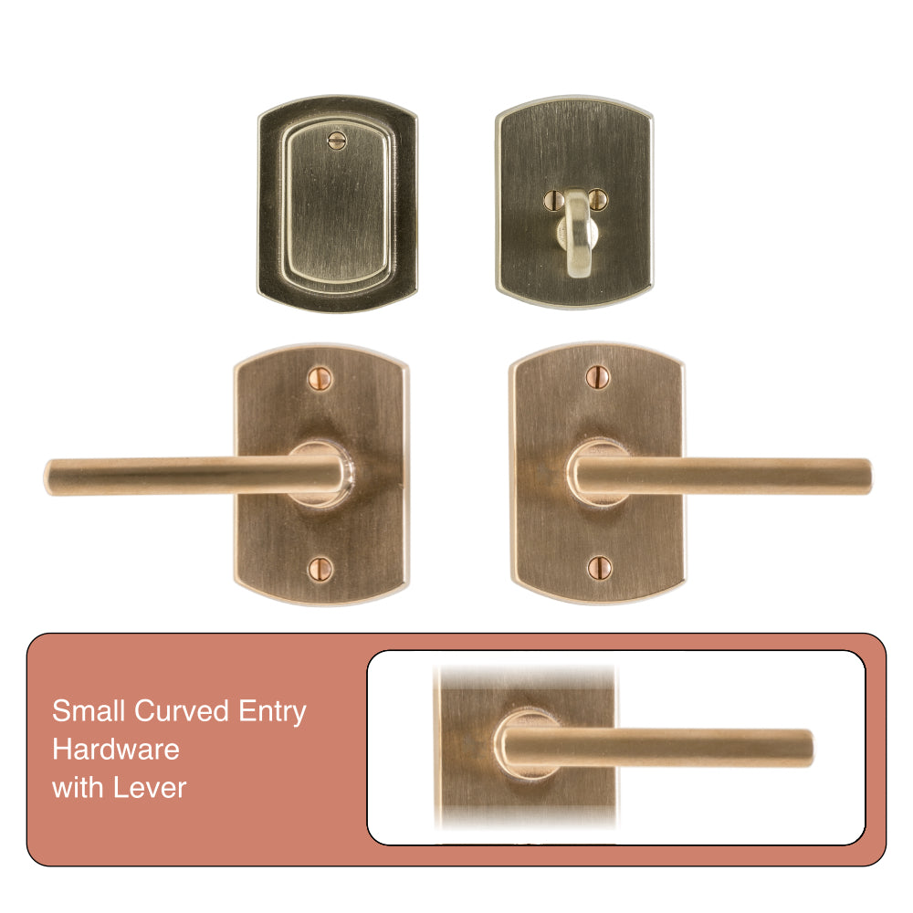 Small Curved Entry Rocky Mountain Hardware with Lever