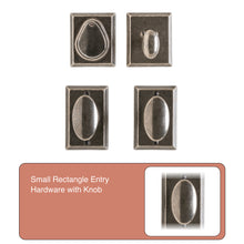 Load image into Gallery viewer, Small Rectangle Entry Rocky Mountain Hardware with Knob