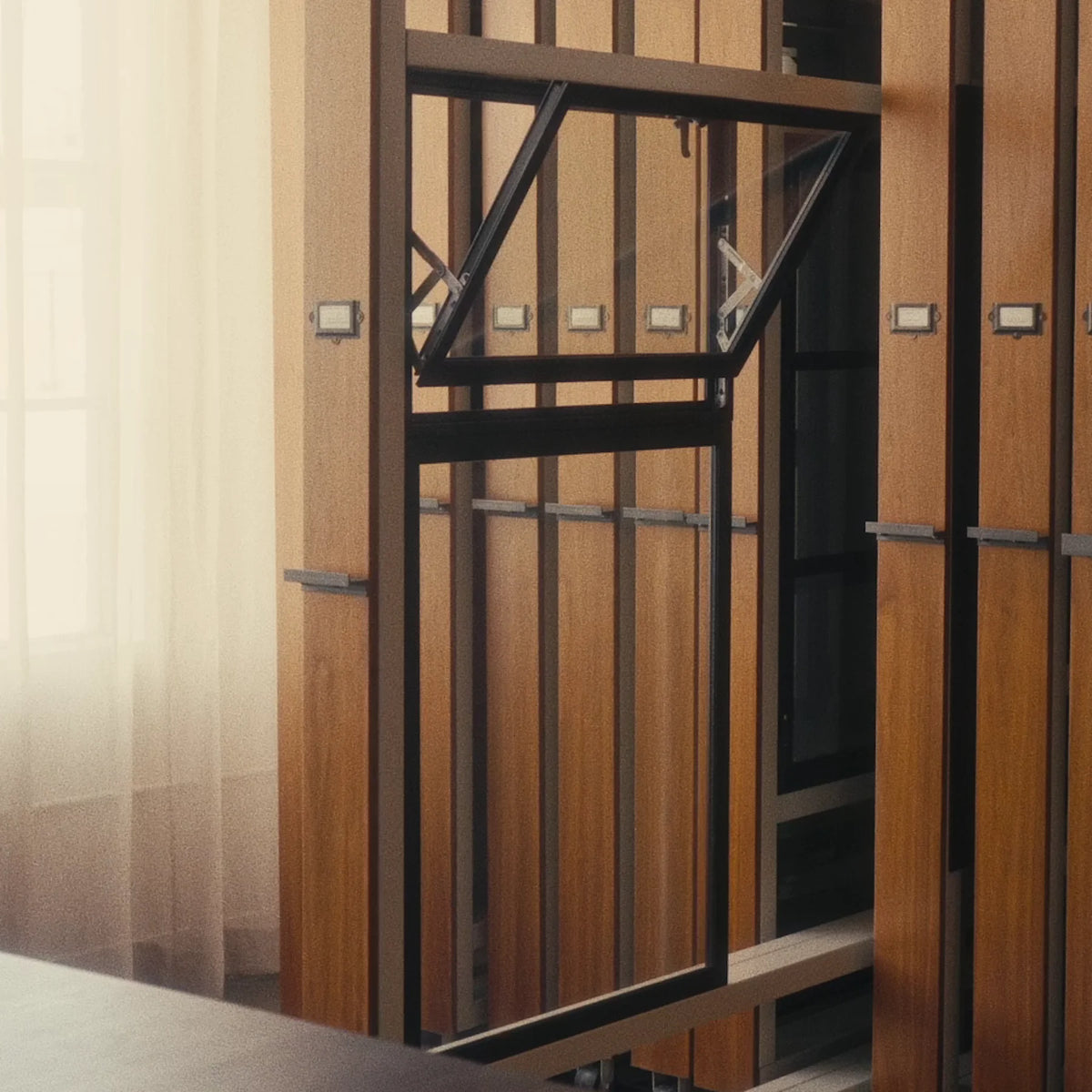 showroom shot of hopper steel window 