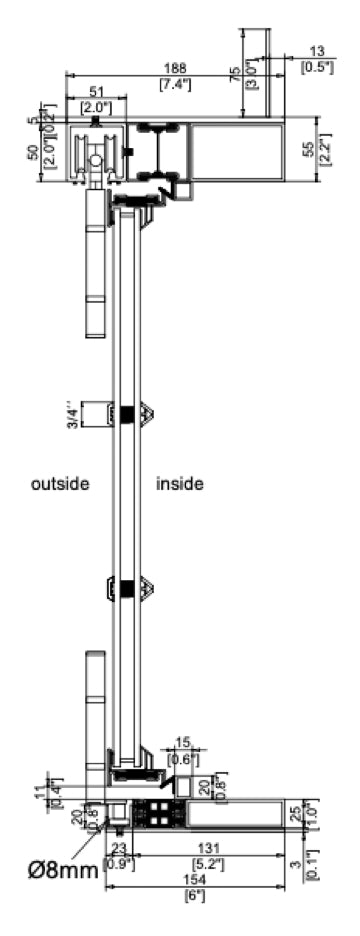 Steel Bi-Fold Door with Thermal Break (Outswing)