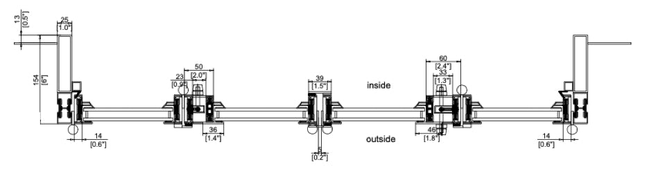Steel Center Split Bi-Fold Door with Thermal Break (Outswing)