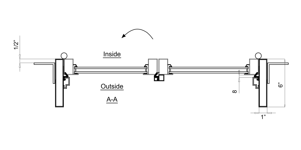 Steel Double Door (In-Swing) Cut Sheet 