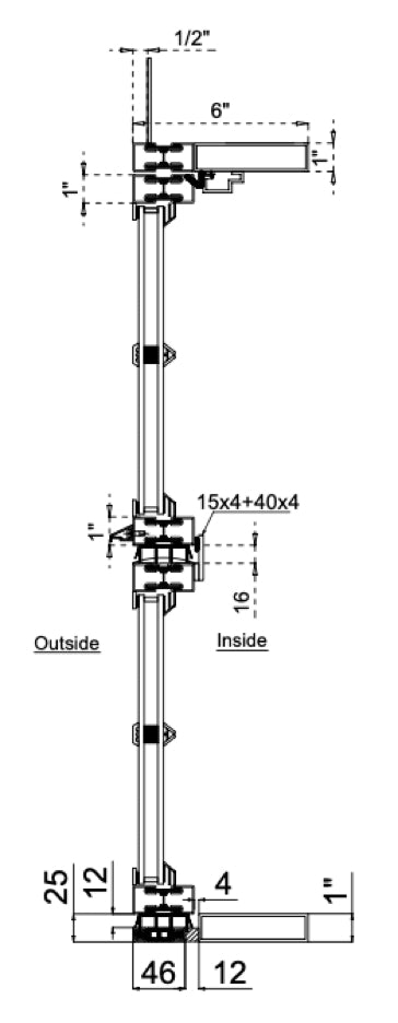 Steel Dutch Double Door with Thermal Break (Outswing) Cut Sheet 