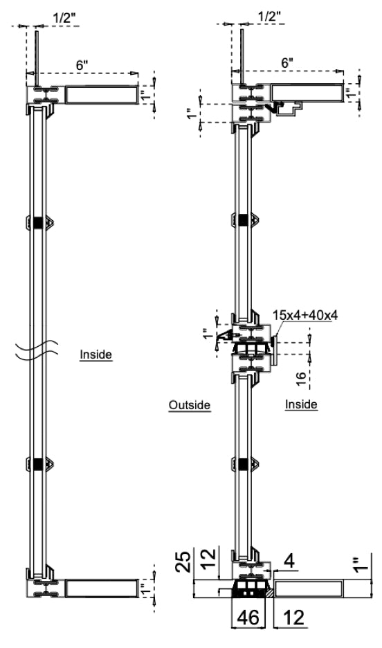 Steel Dutch Double Door with Thermal Break and Side Windows (Outswing)
Cut Sheet
