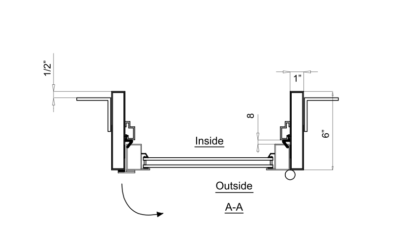 Cut Sheet of Out Swing Steel Doors