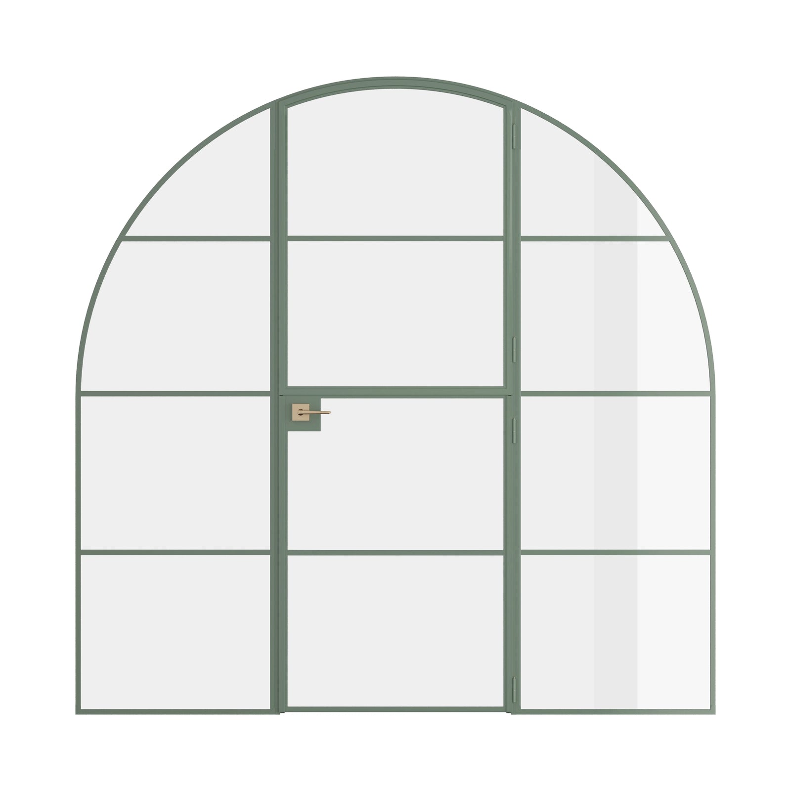 Pinkys Air 4 interior steel door, single, full arch, Dutch, with side windows, closed