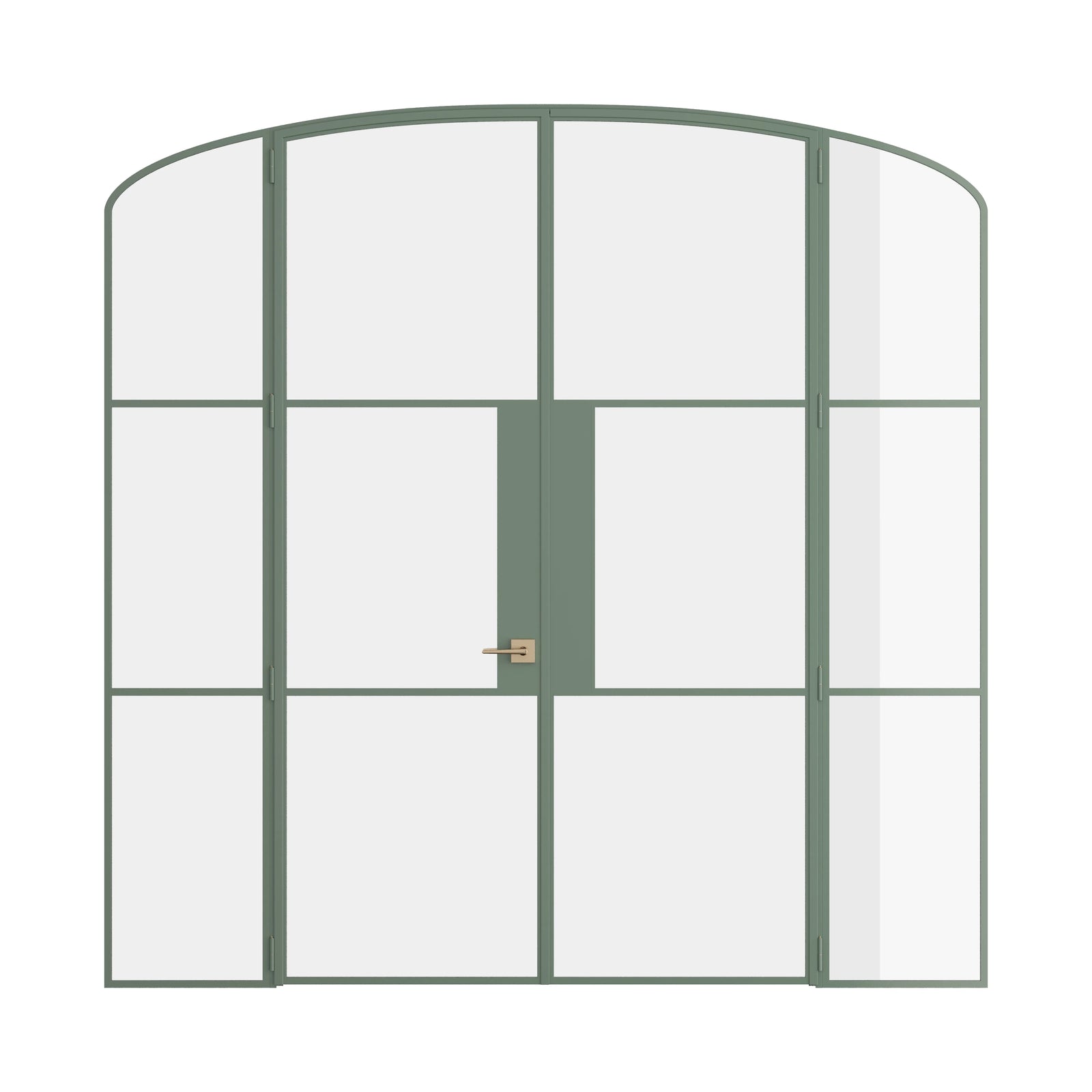 Pinkys Air 4 interior steel door, double, mini arch, with side windows, closed