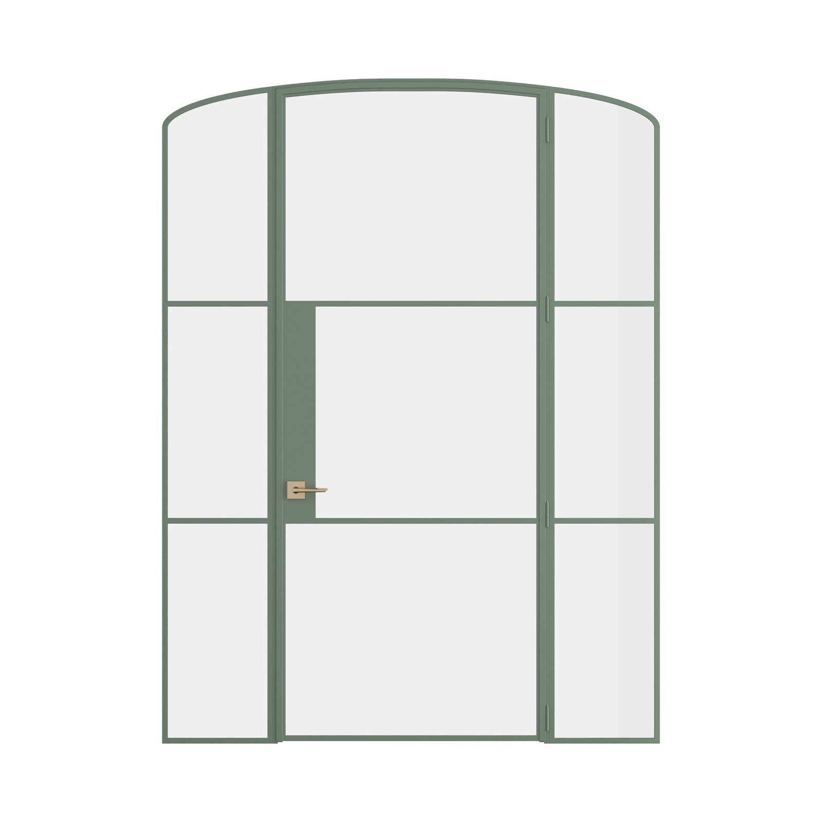 Pinkys Air 4 interior steel door, single, mini arch, with side windows, closed