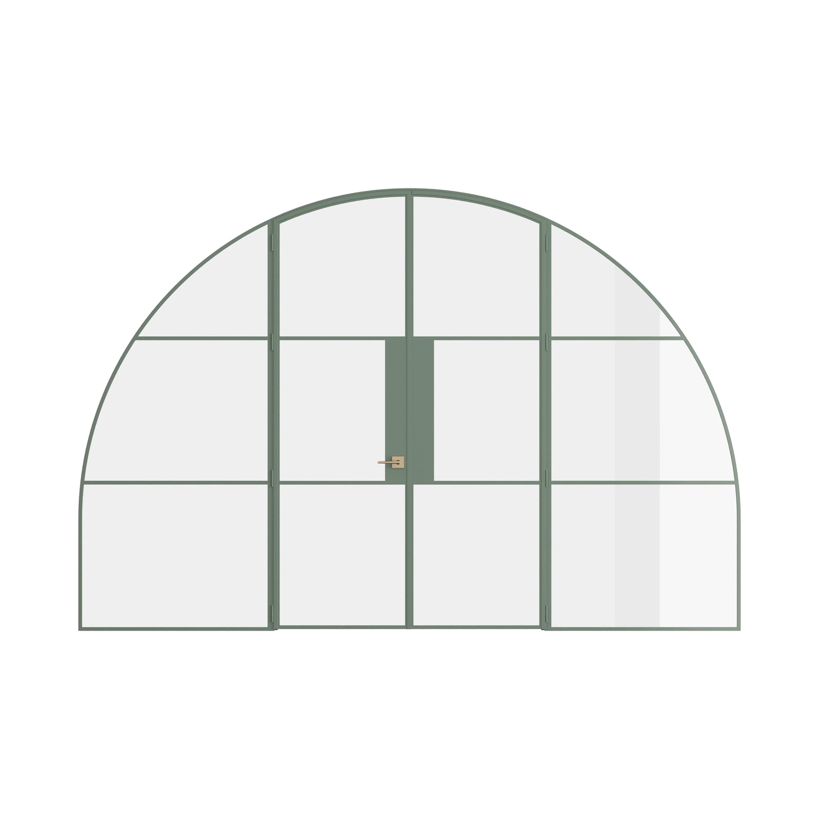 Pinkys Air 4 interior steel door, double, full arch, with side windows, closed
