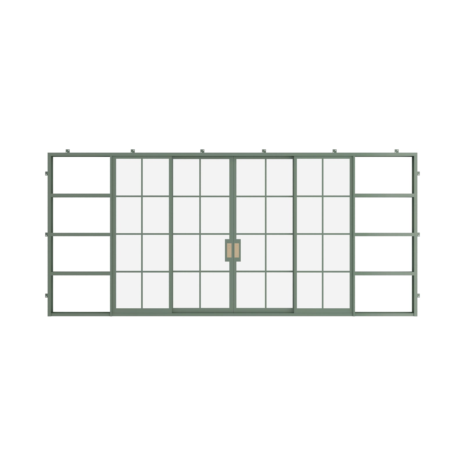 Pinkys Air 5 steel door, sliding, pocket, center-split, closed