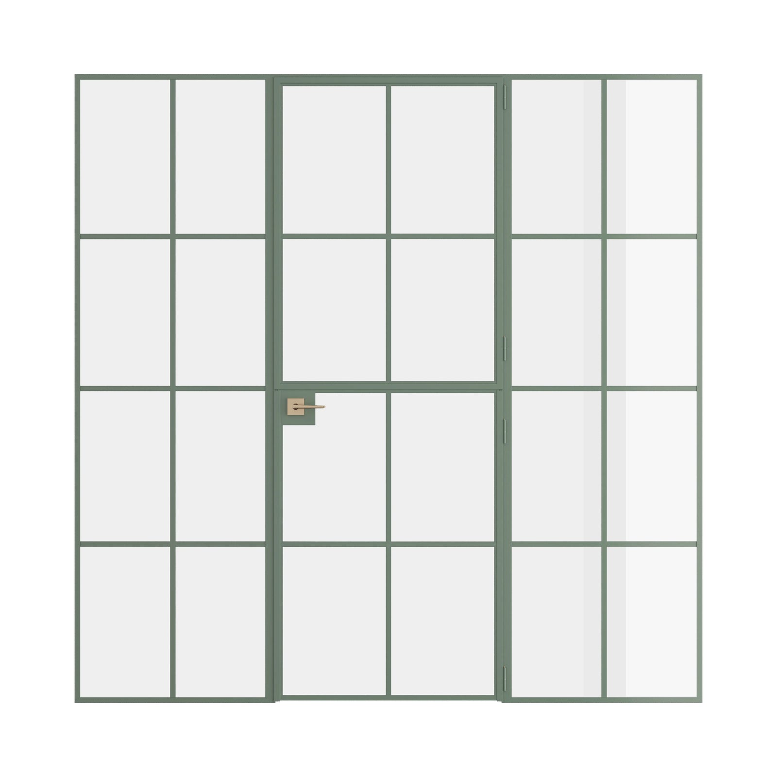 Pinkys Air 5 interior steel door, single, flat, Dutch, with side windows, closed