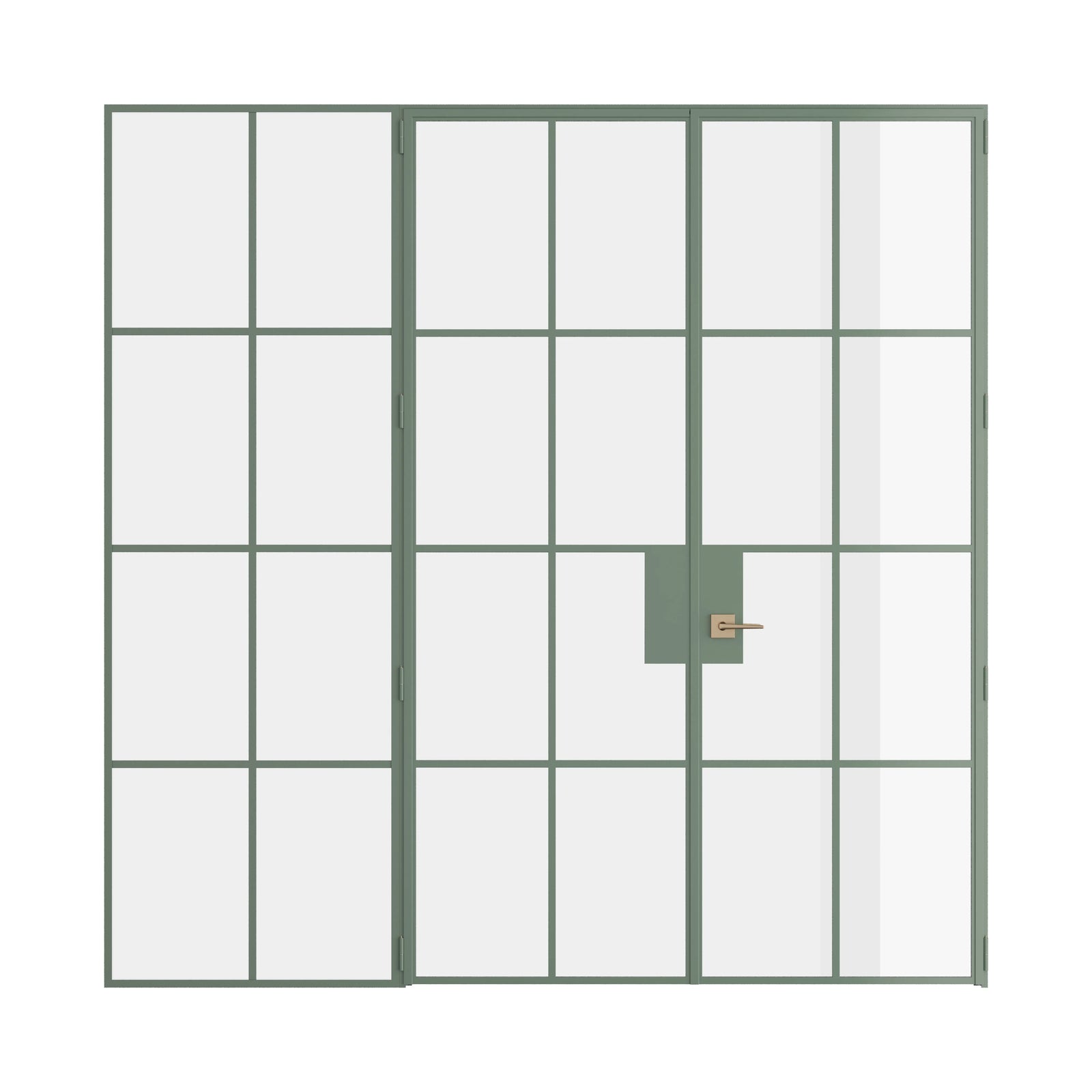 Pinkys Air 5 interior steel door, double, flat, with a left side window, closed
