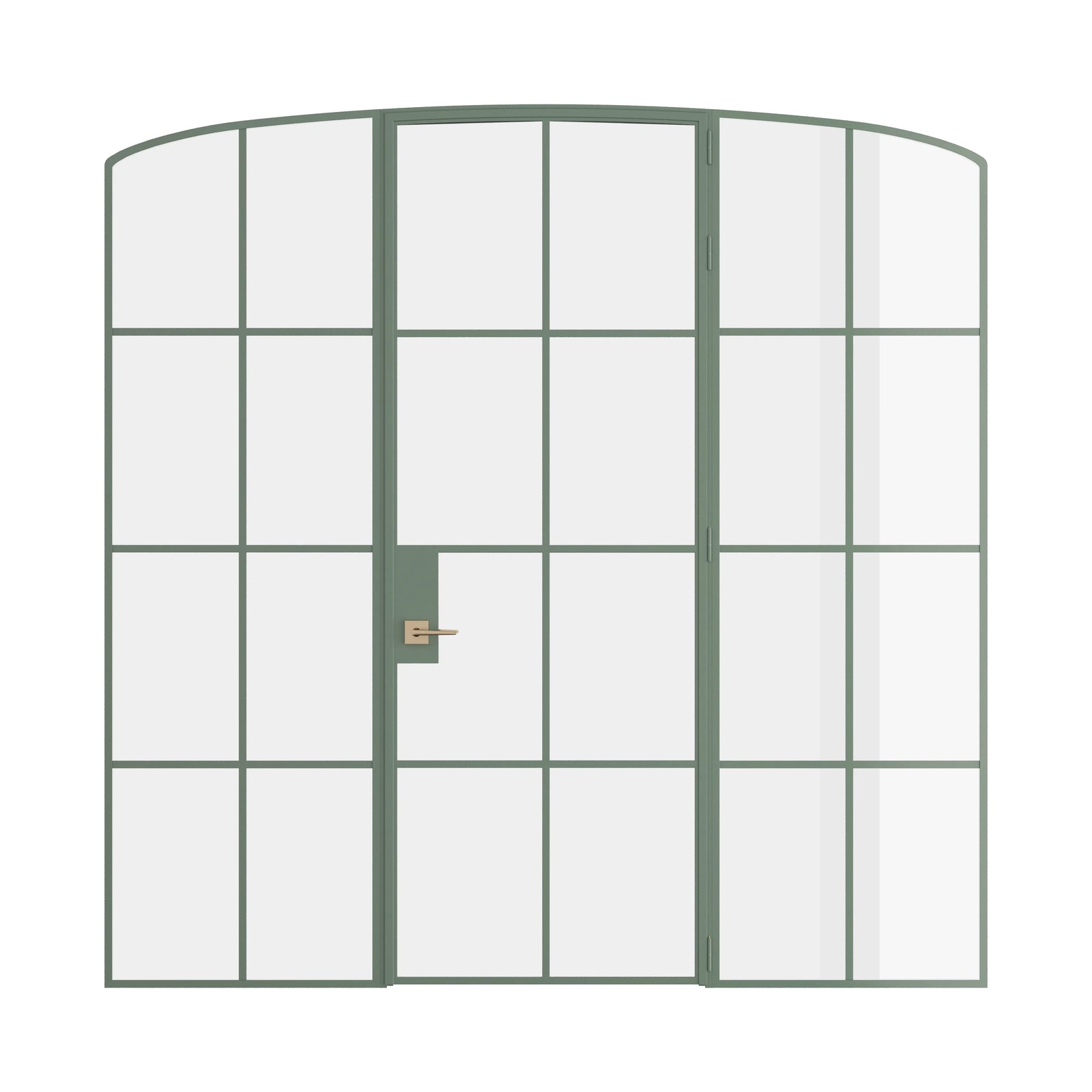 Pinkys Air 5 interior steel door, single, mini arch, with side windows, closed