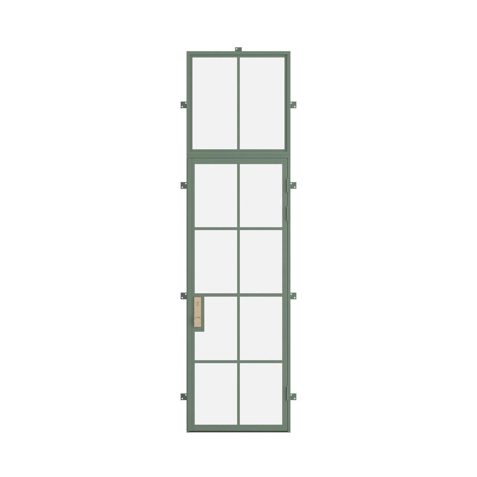 Pinkys Air 5 steel door, single, flat, with a flat top window, closed