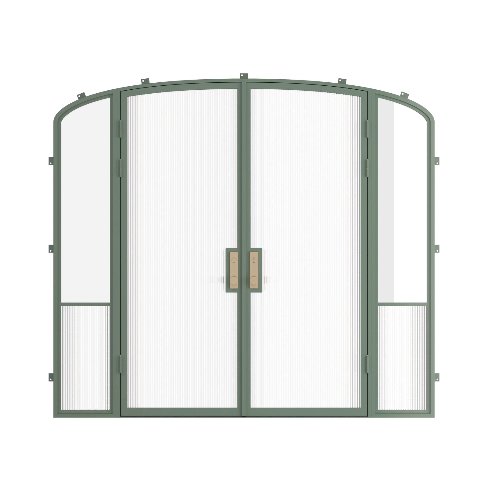 Pinkys Air Grand steel door, double, mini arch, with side windows, closed