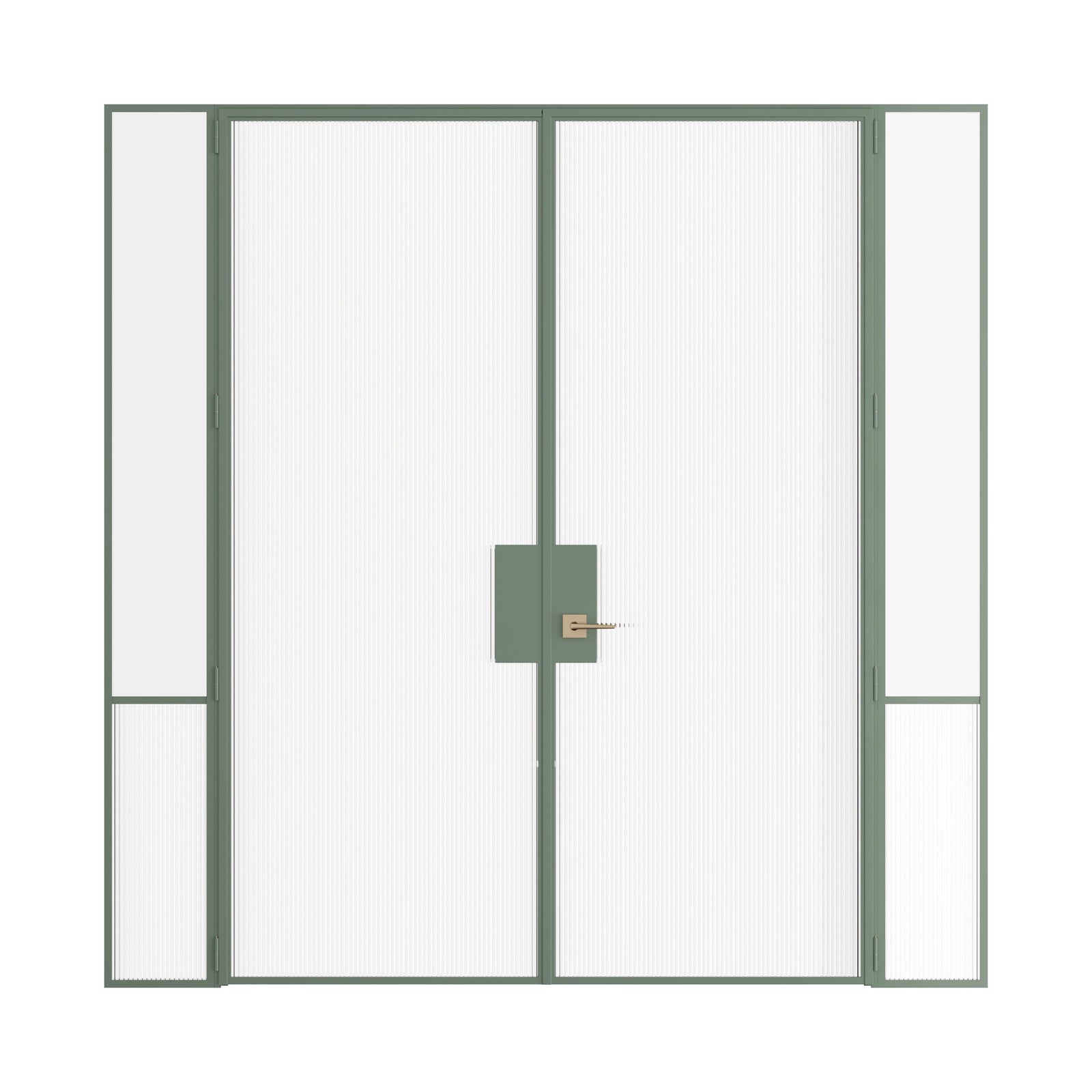 Pinkys Air Grand interior steel door, double, flat, with side windows, closed