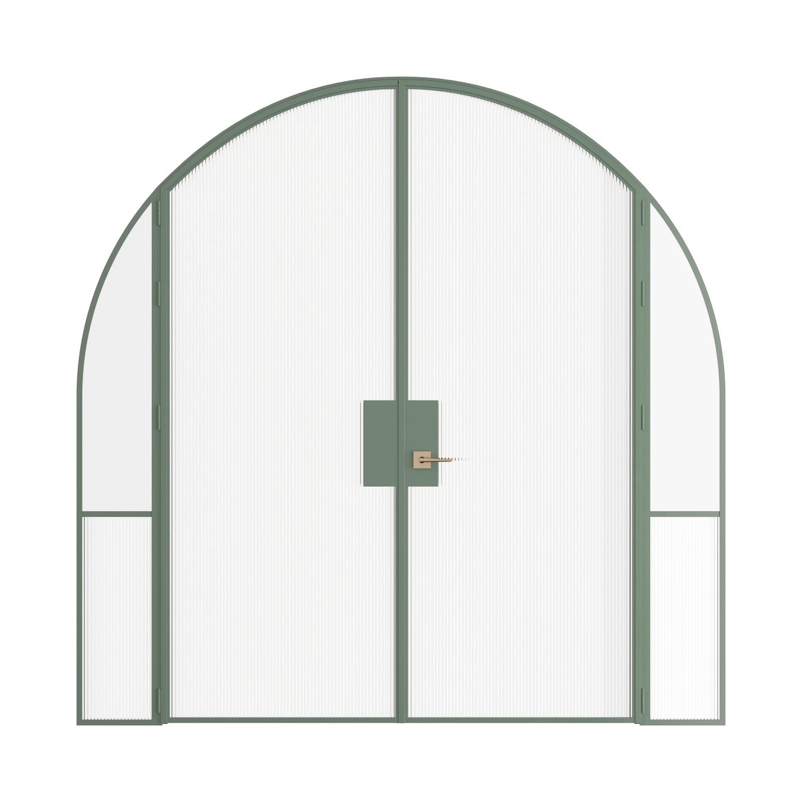 Pinkys Air Grand interior steel door, double, full arch, with side windows, closed