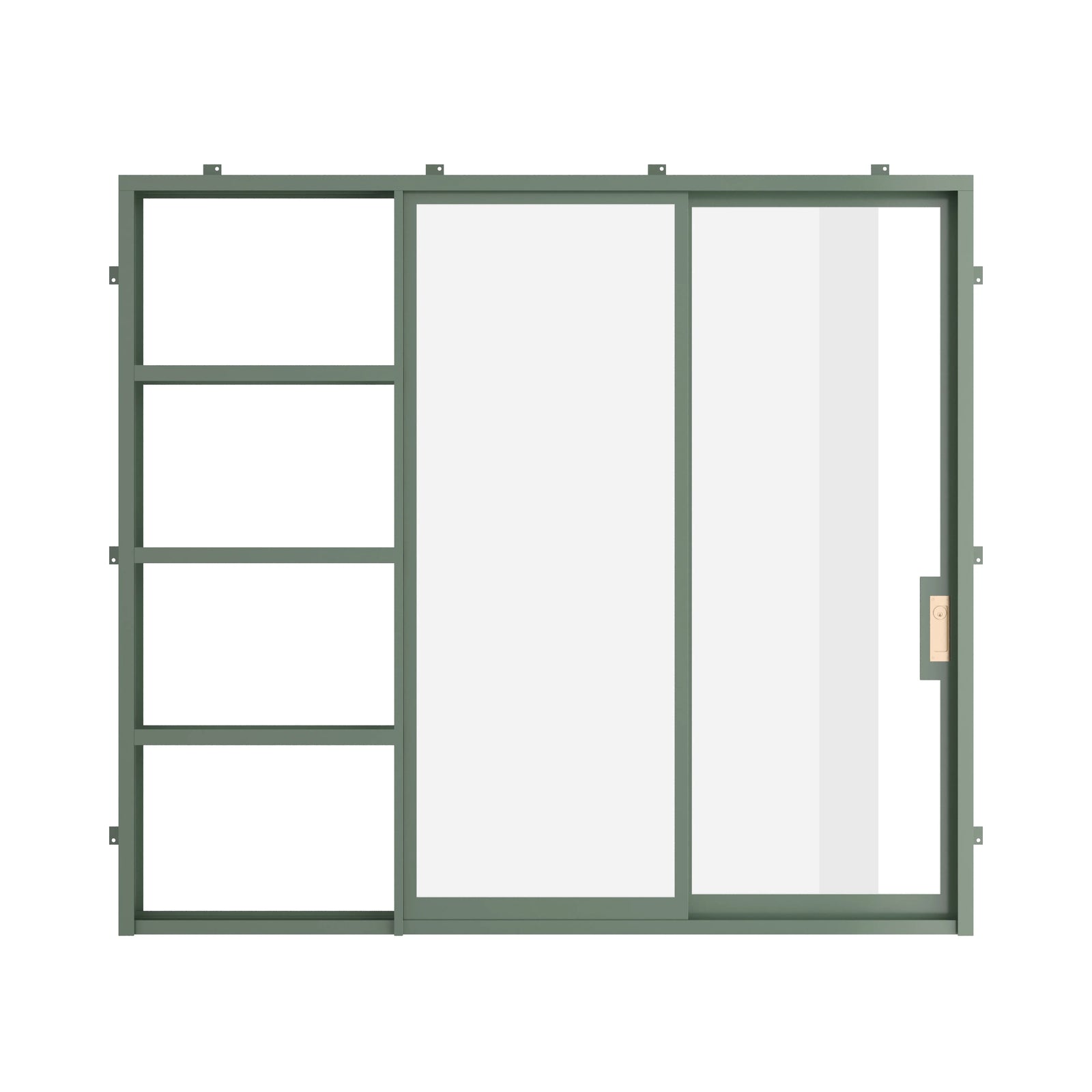 Pinkys Air Lite steel door, sliding, pocket, closed