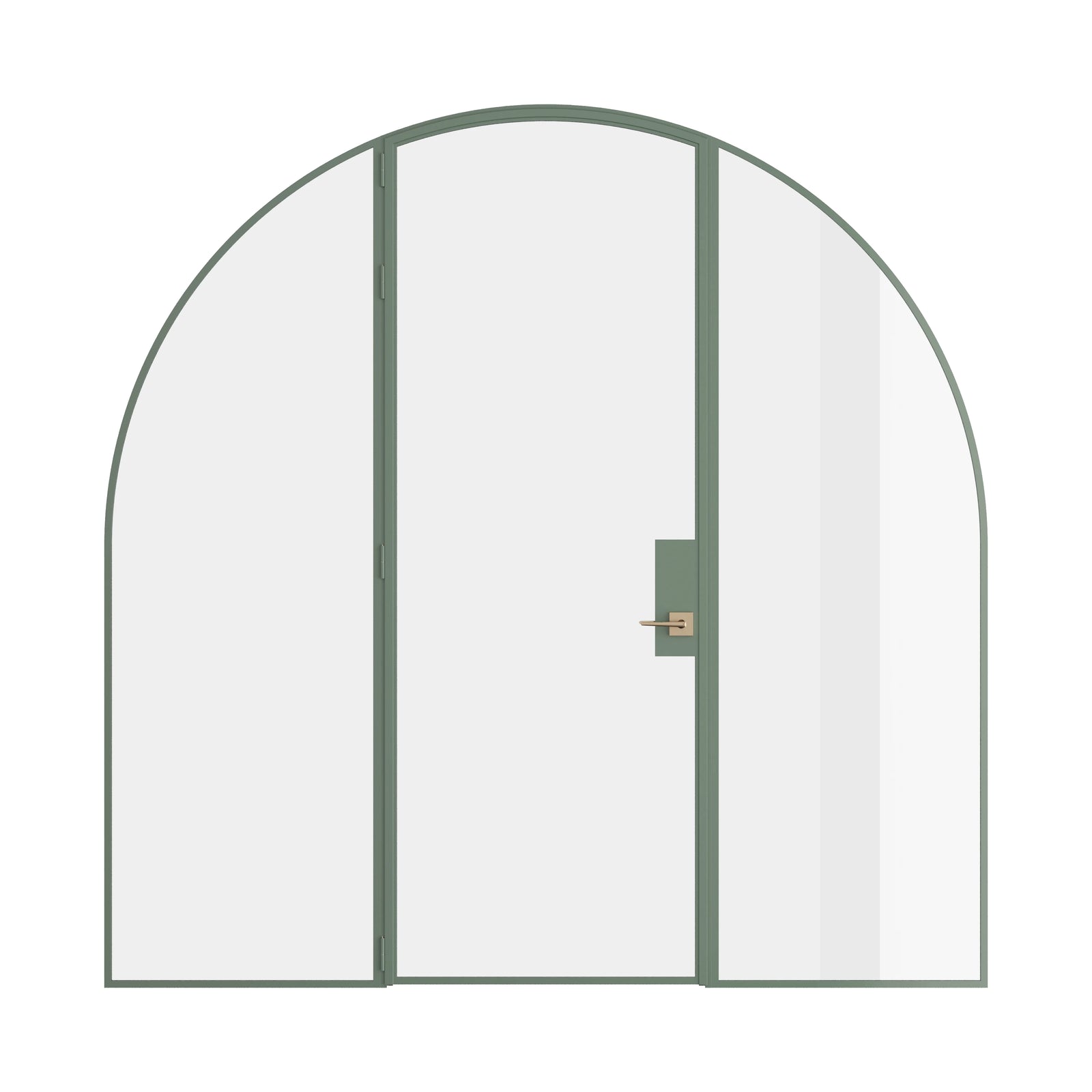 Pinkys Air Lite interior steel door, single, full arch, with side windows, closed