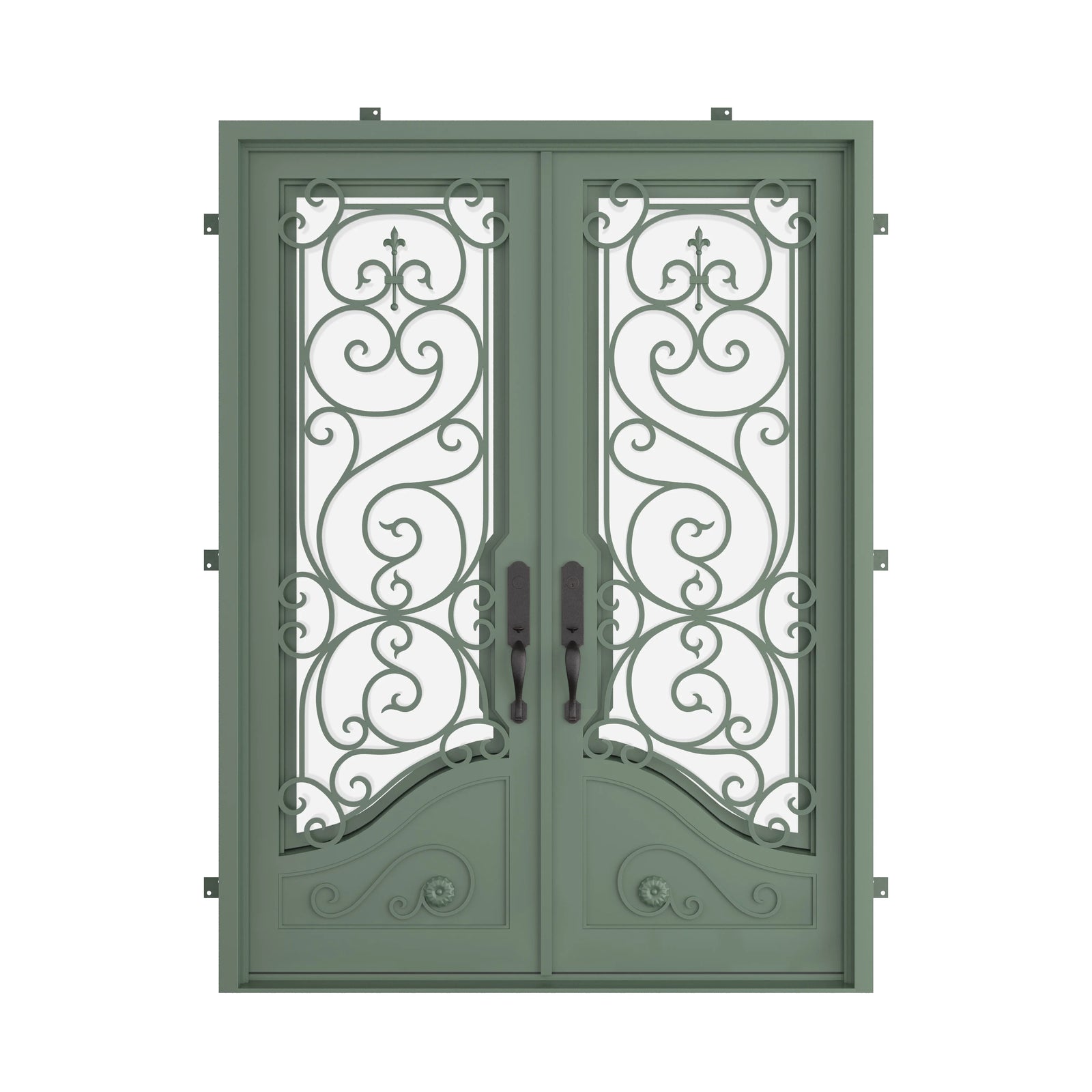 Pinkys Beverly steel door, double, flat, closed