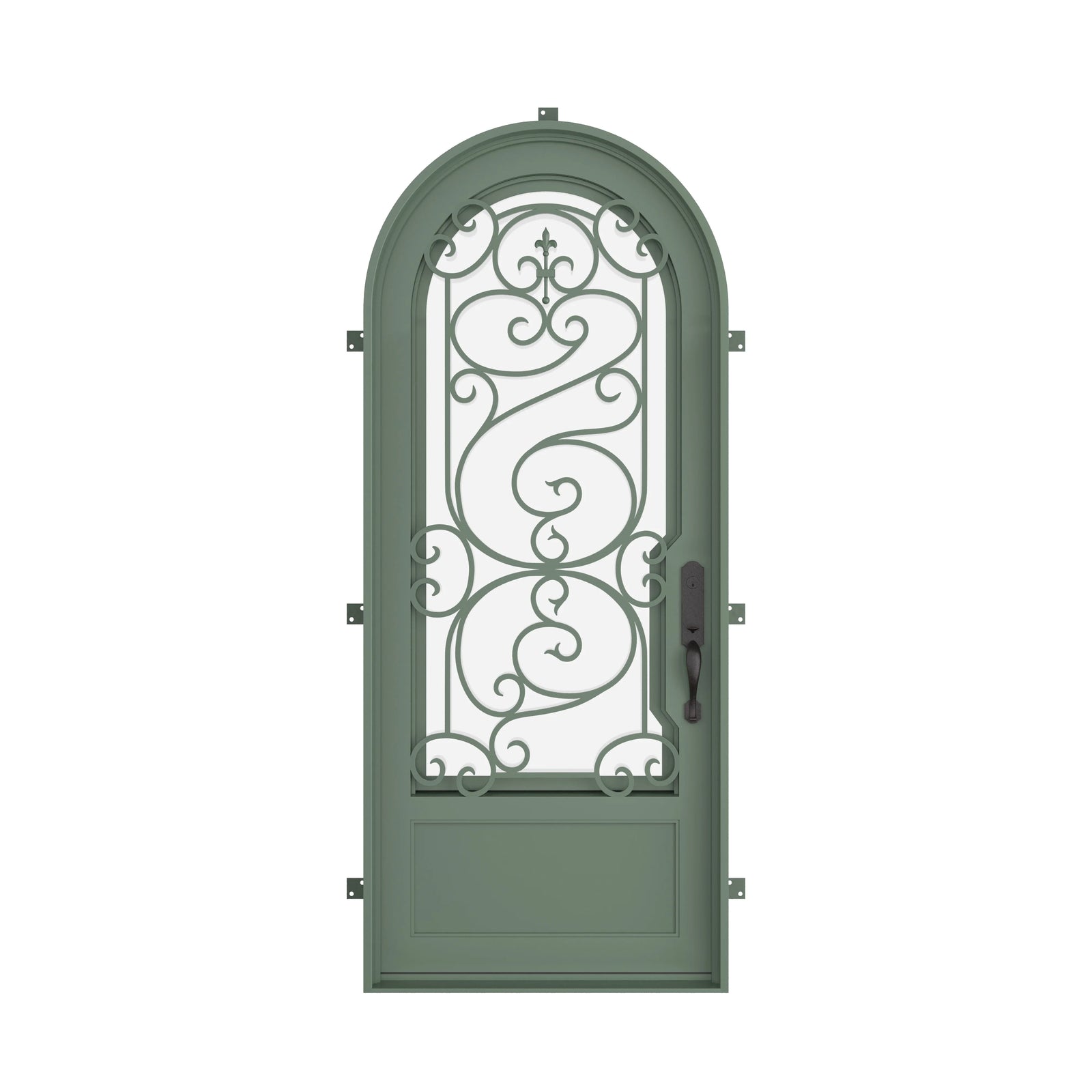 Pinkys Beverly steel door, single, full arch, closed