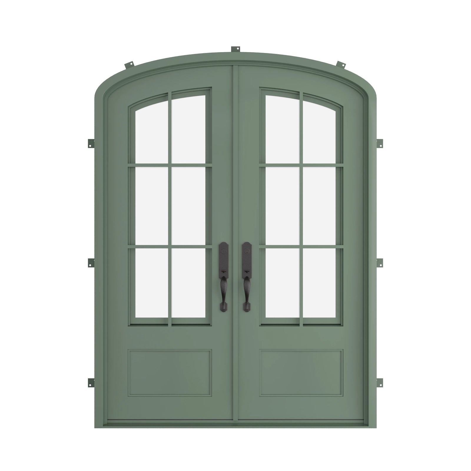 Pinkys Bristol steel door, double, mini arch, closed